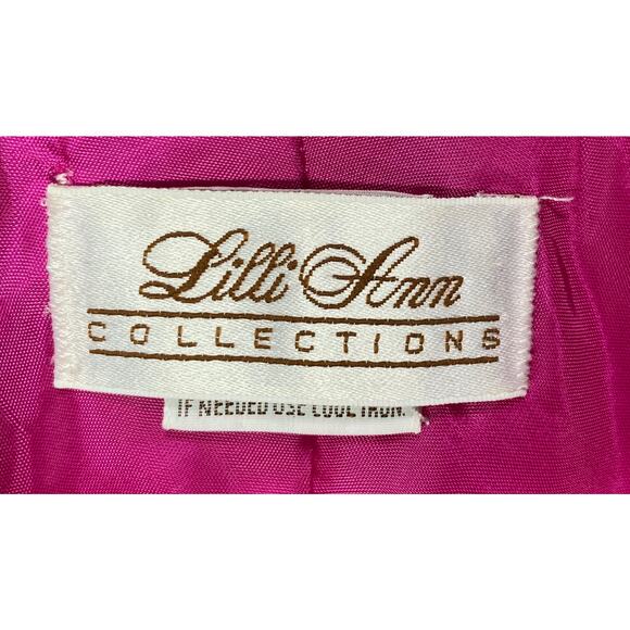 Vintage Lilli Ann Collection Double Breasted Bomber Jacket 80’s Retro Barbiecore - Picture 4 of 12